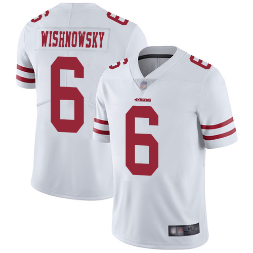 San Francisco 49ers Limited White Men Mitch Wishnowsky Road NFL Jersey #6 Vapor Untouchable->san francisco 49ers->NFL Jersey